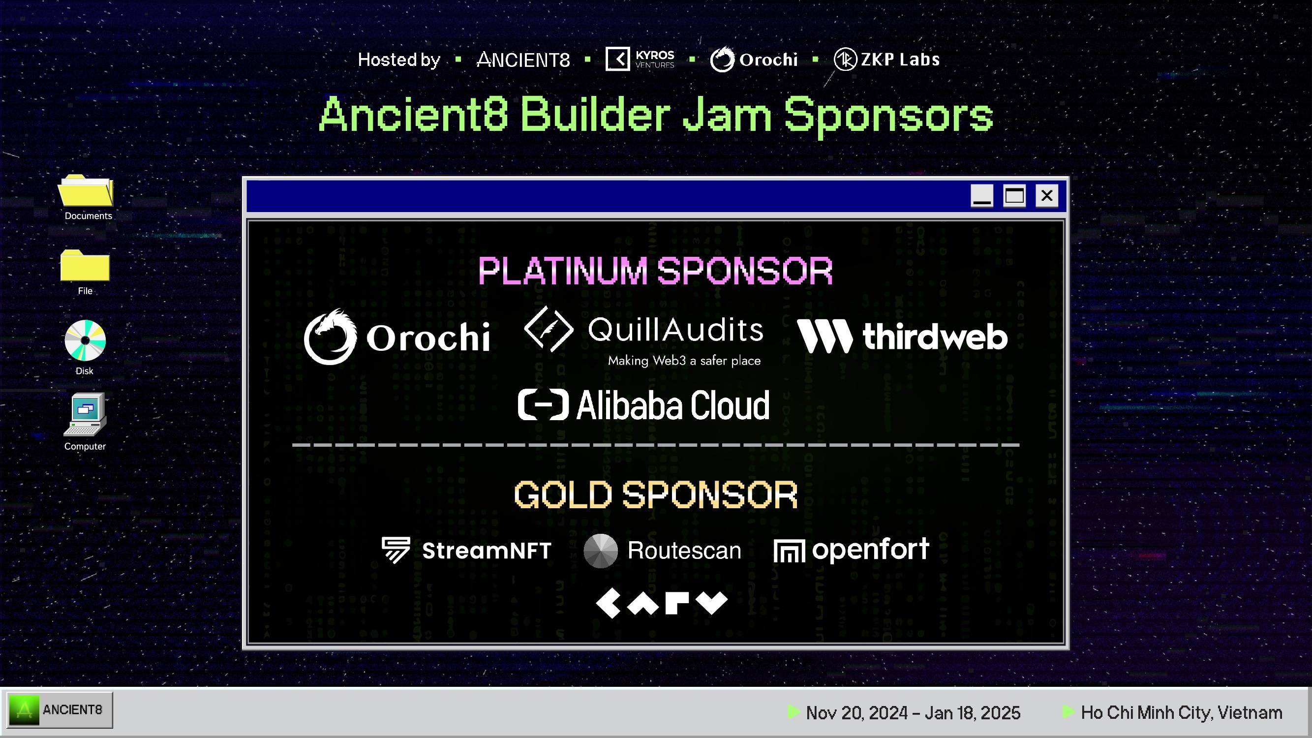 Ancient8 Builder Jam Cuộc Thi Hackathon Ươm Mầm Cho Ý Tưởng Web3 Tương Lai