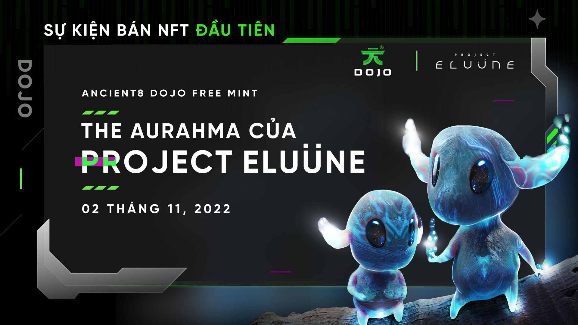 Ancient8 Dojo X Project Eluüne Free Mint Nft Aurahma