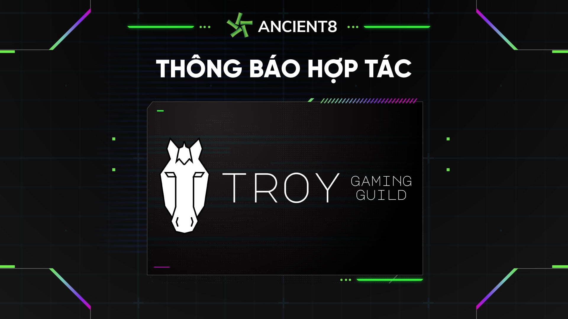 Ancient8 Hợp Tác Với Troy Gaming Guild Phát Triển P2e Tại Thổ Nhĩ Kỳ