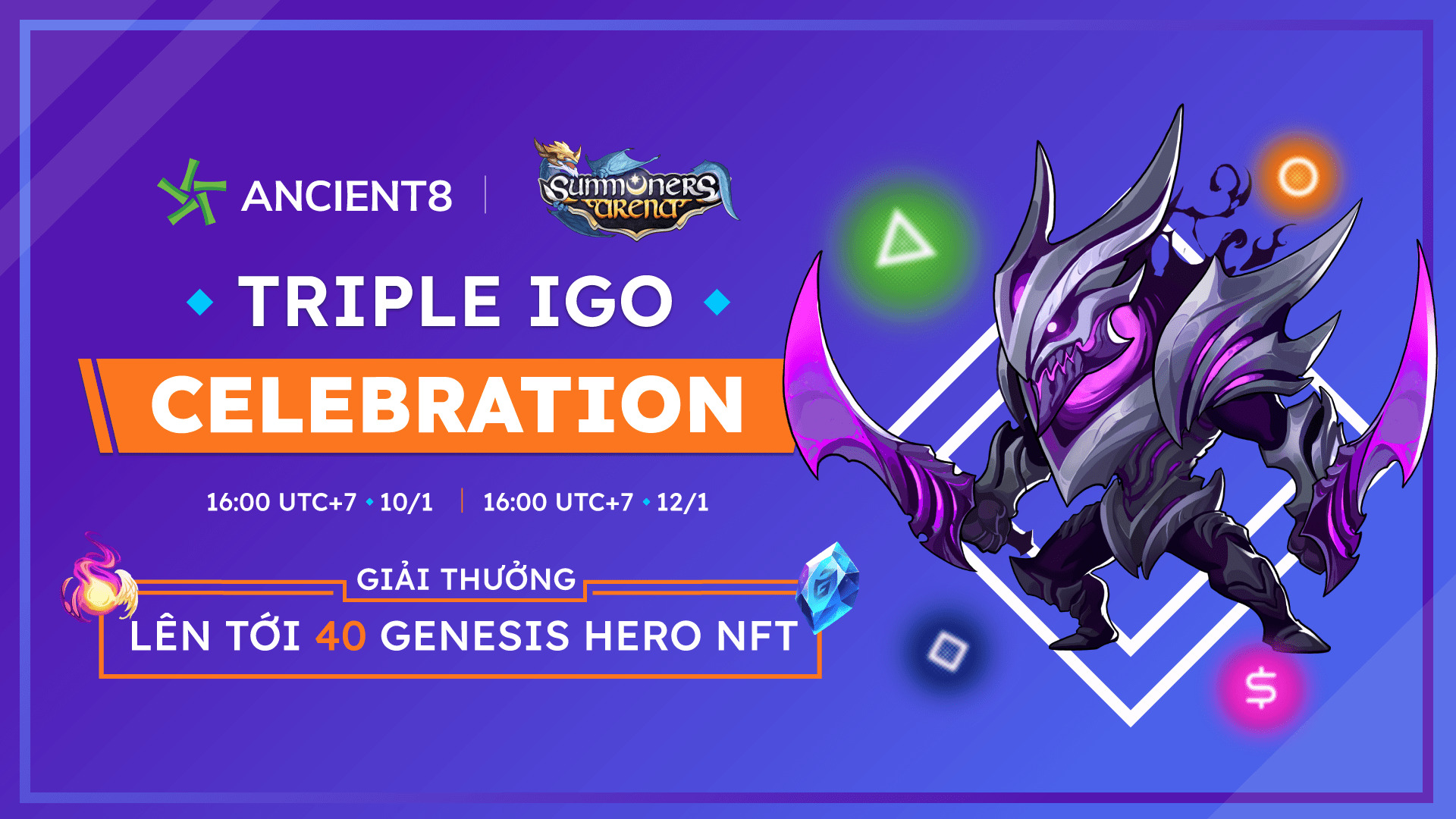 Ancient8 X Summoners Arena Triple Igo Celebration