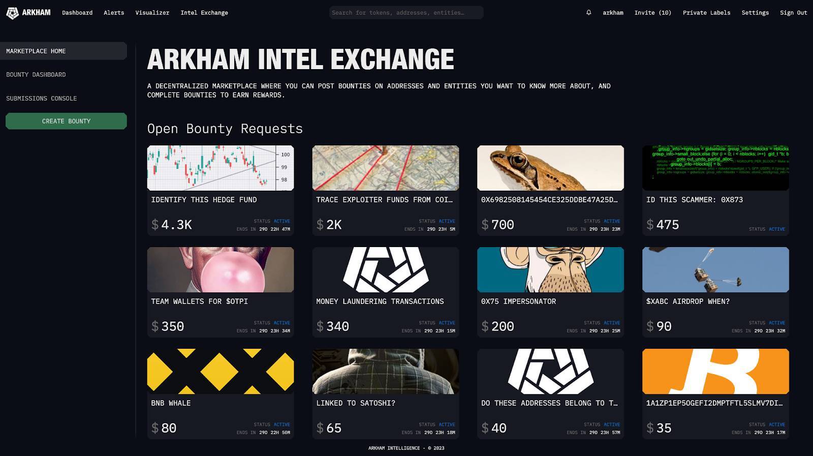 Arkham Intelligence Phát Hành Token Cho Nền Tảng Mua Bán Thông Tin On-chain