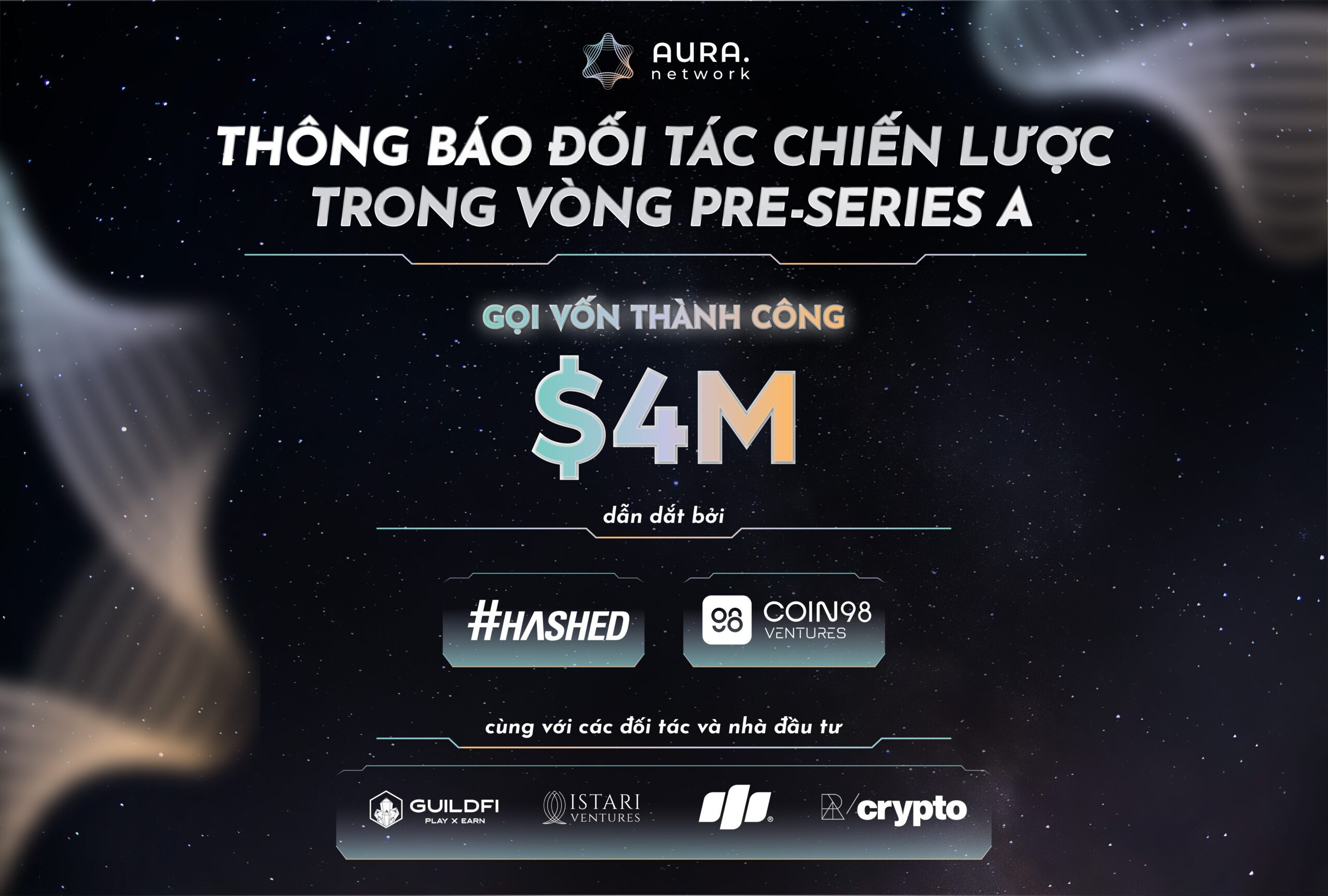 Aura Network Gọi Vốn Thành Công 4 Triệu Usd Vòng Pre-series A