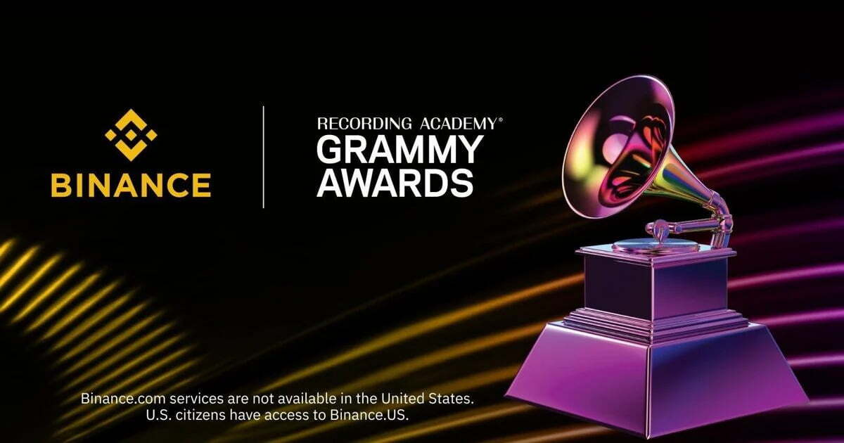 Binance trở thành nhà tài trợ cho giải thưởng âm nhạc lớn nhất hành tinh GRAMMY