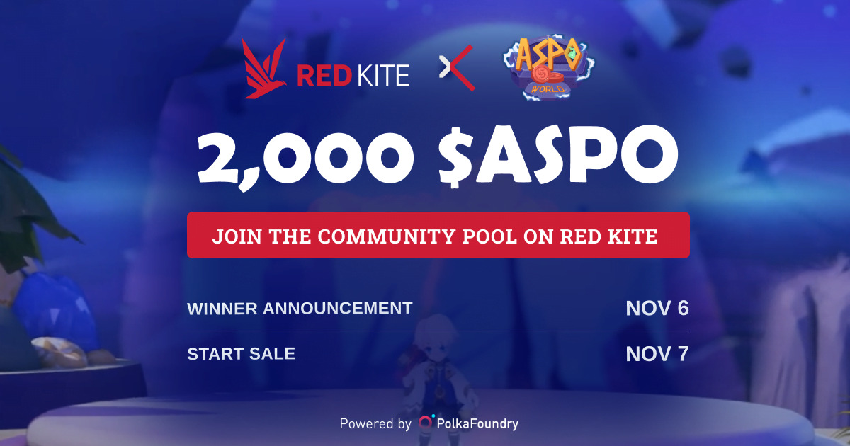 Cách Tham Gia Ido Pool Và Community Pool Dự Án Aspo World Trên Red Kite