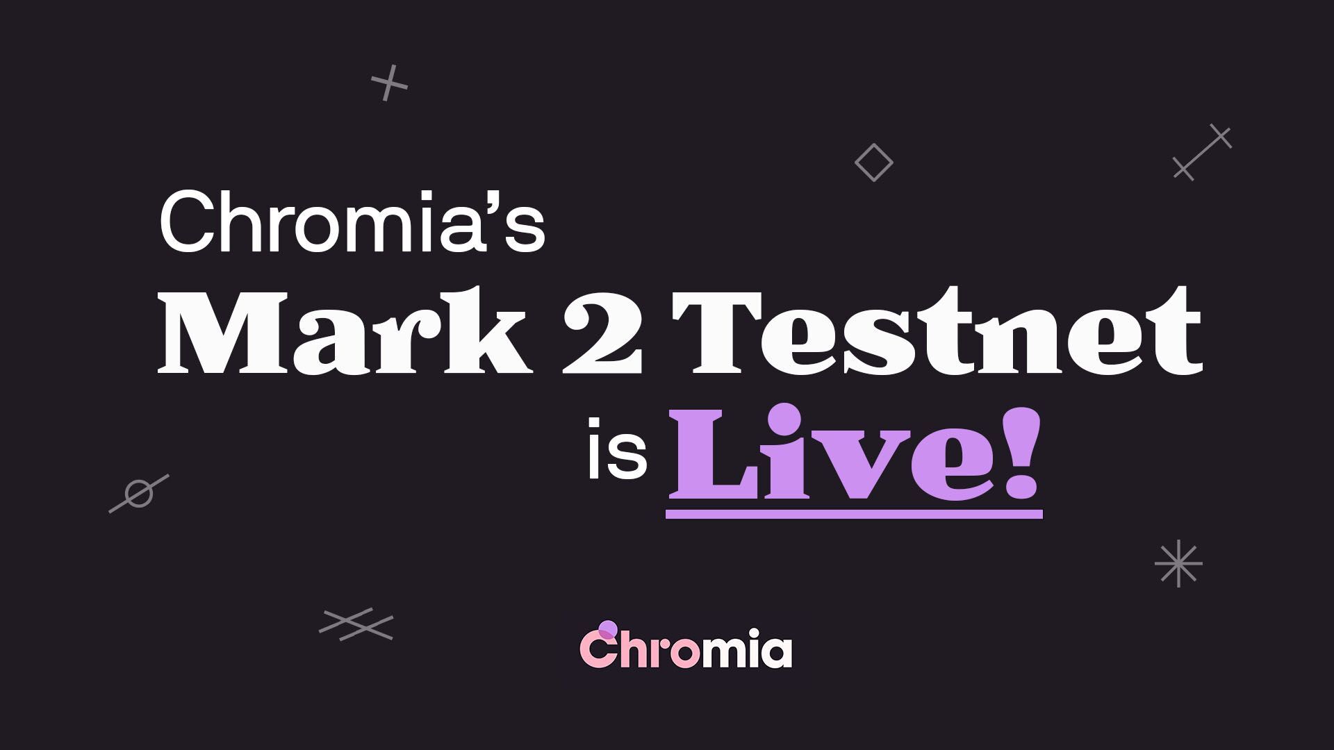 Chromia chr Khởi Chạy Testnet Mark 2