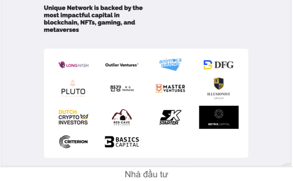 Nhà đầu tư Unique Network