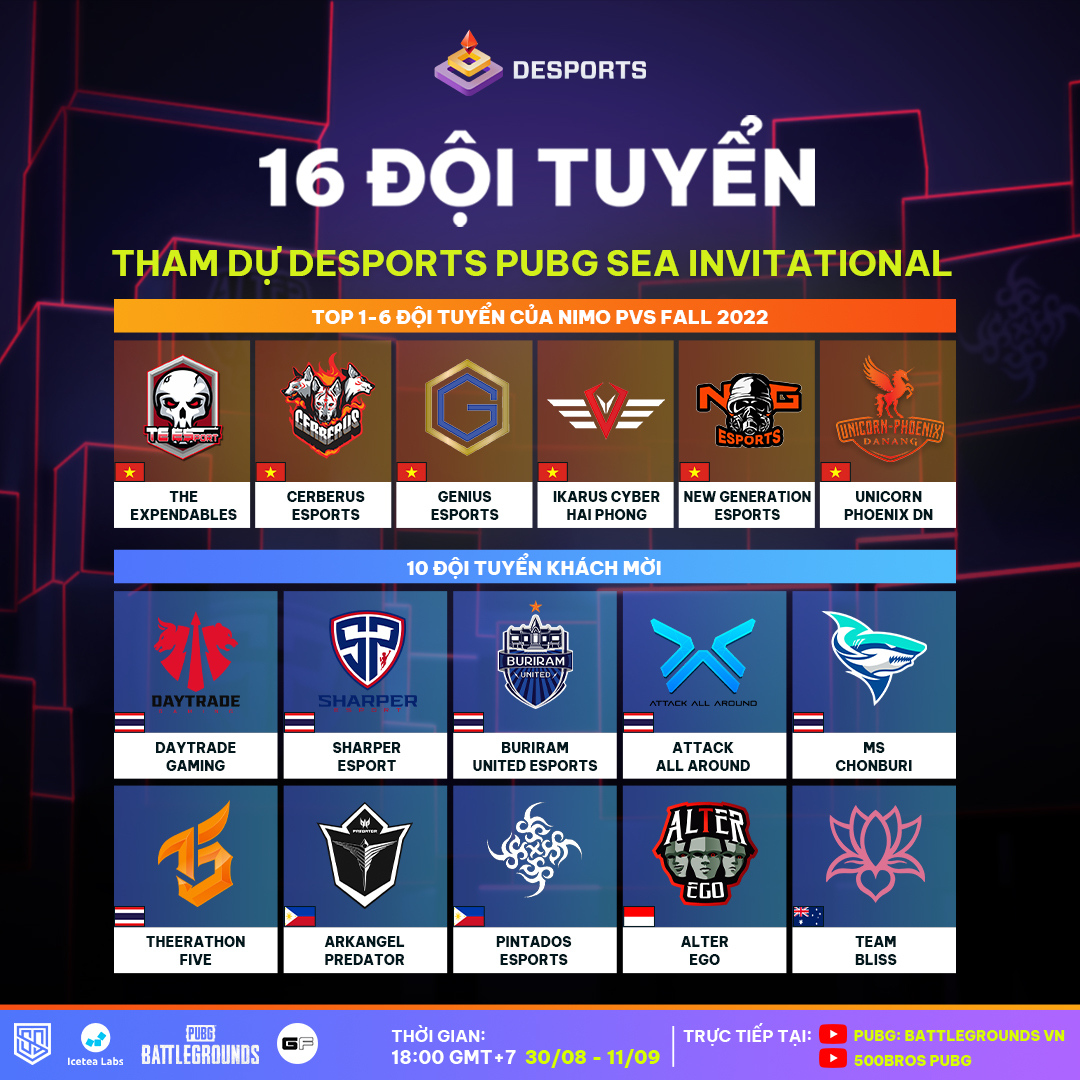 Desports Pubg Sea Invitational Giải Đấu Kết Hợp Game Truyền Thống Với Giải Pháp Web3 Phần Thưởng 1 Tỷ Vnd