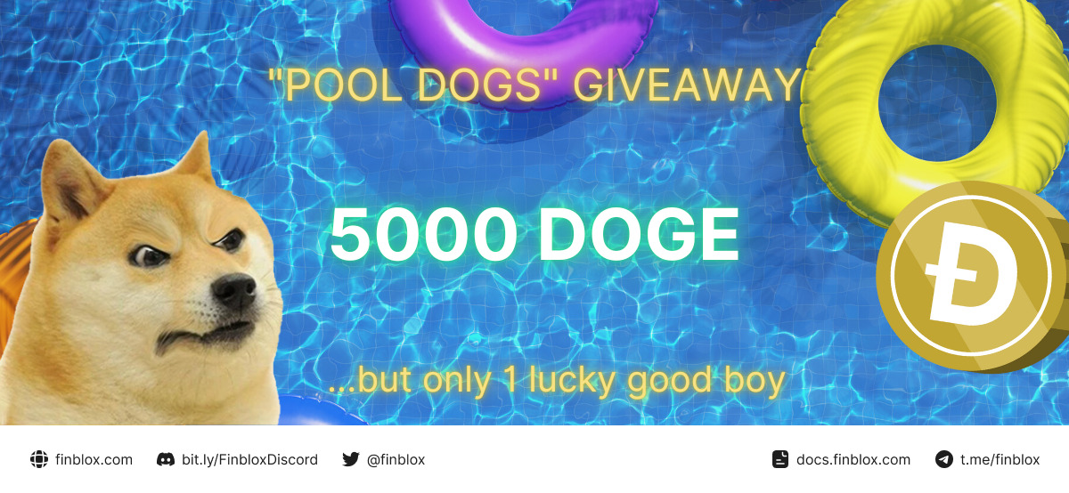 Finblox Phát Động Giveaway pool Dogs Với Giải Thưởng 5000 Doge