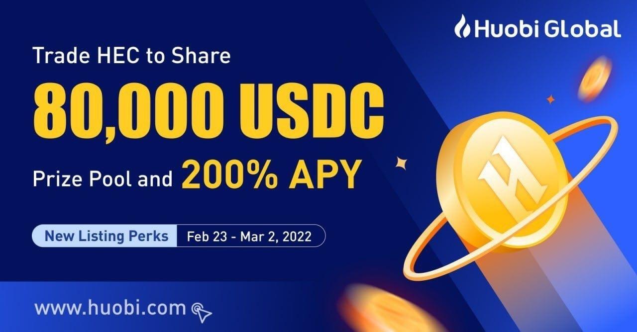 Giao Dịch Heroes Chained hec Trên Huobi Global  Nhận Ngay Apy Lên Đến 200  Cơ Hội Chia Sẻ Pool Thưởng 80000 Usd