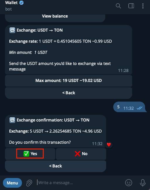 Hướng Dẫn Chuyển Usdt Bằng Bot Wallet Của Ứng Dụng Chat Telegram