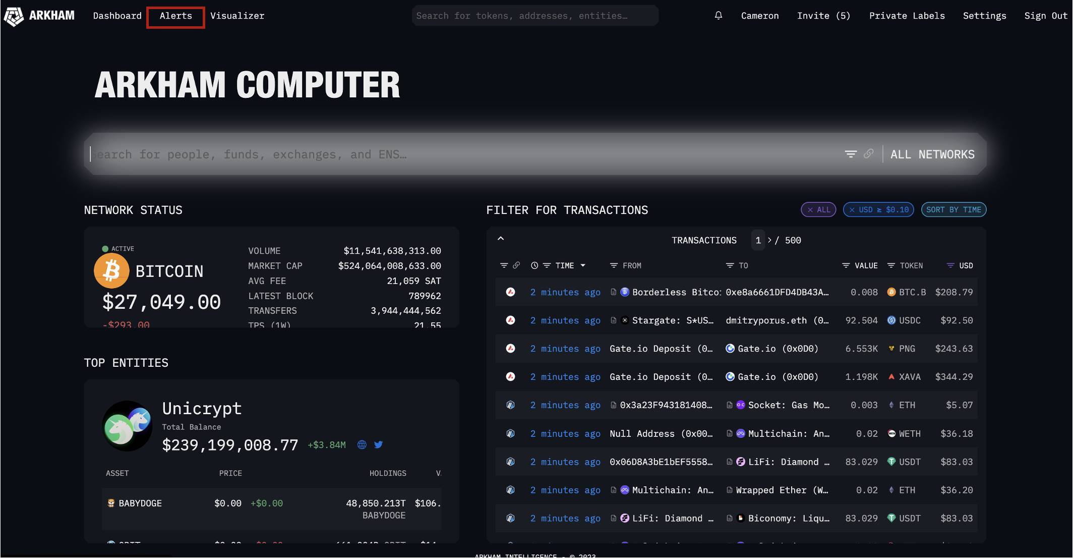 Hướng Dẫn Sử Dụng On-chain Tools phần 1a Arkham Intelligence