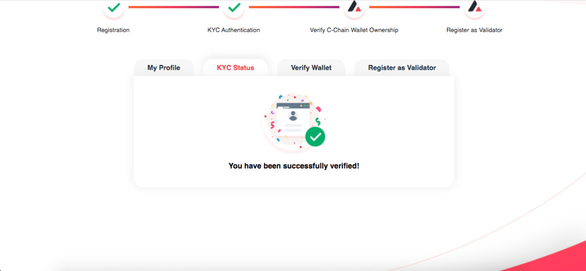 Hoàn thầnh KYC trên Avalaunch