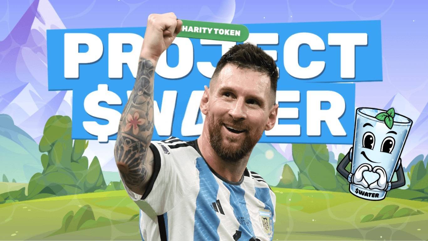 Huyền Thoại Bóng Đá Messi Bất Ngờ shill Memecoin Water