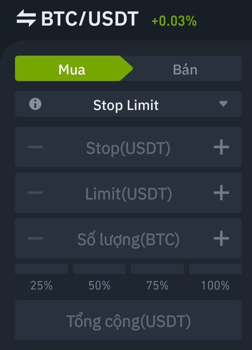 Lệnh Stop Limit Là Gì Cách Sử Dụng Lệnh Stop Limit Trên Sàn Giao Dịch Binance