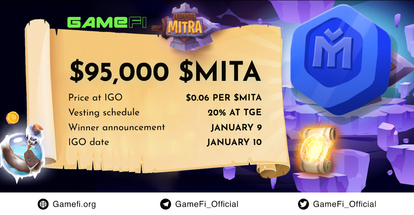 Mitra mita Là Dự Án Igo Tiếp Theo Trên Gamefi Launchpad