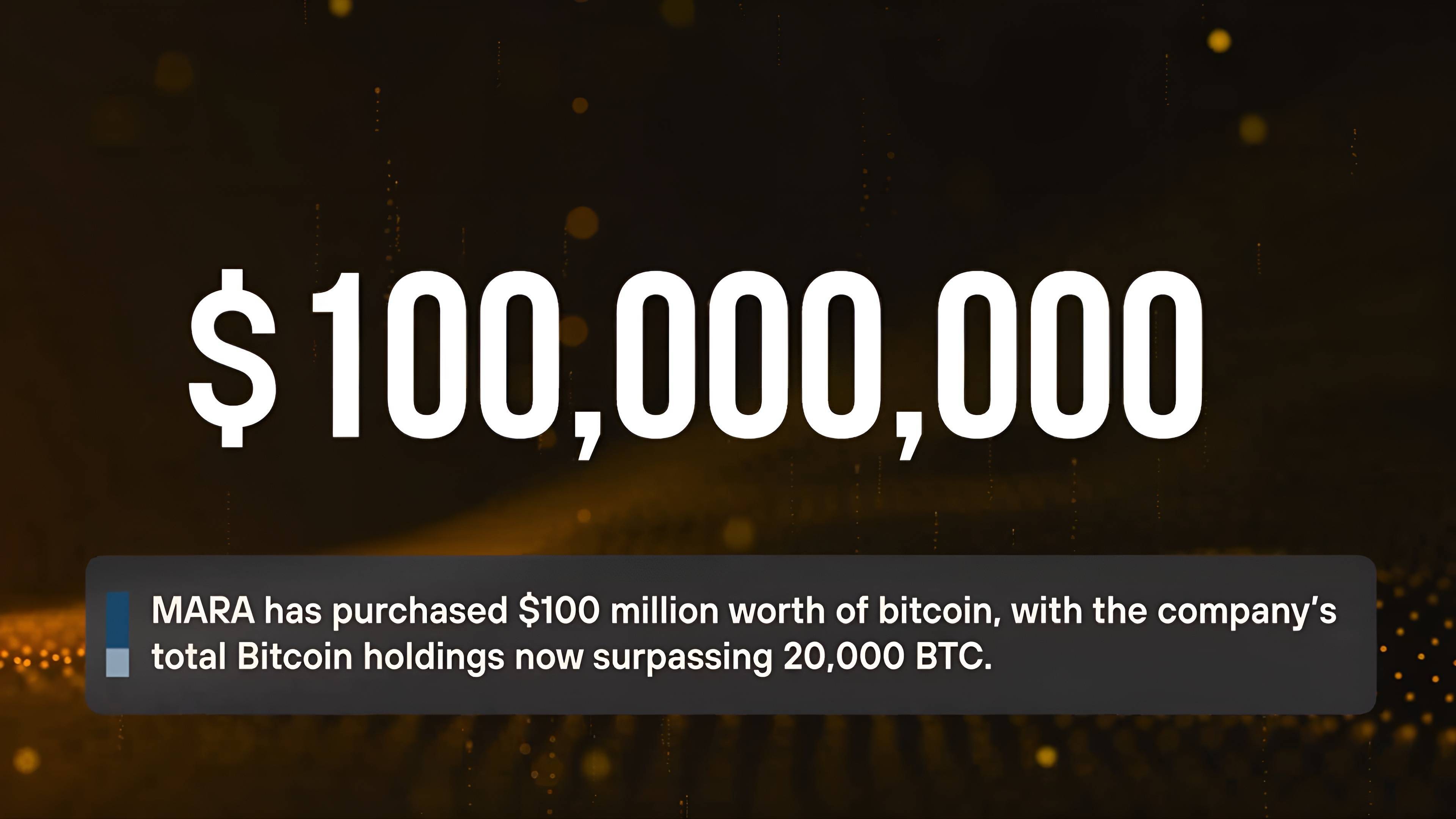 ông Lớn Đào Coin Marathon Mua Thêm 100 Triệu Đô Bitcoin