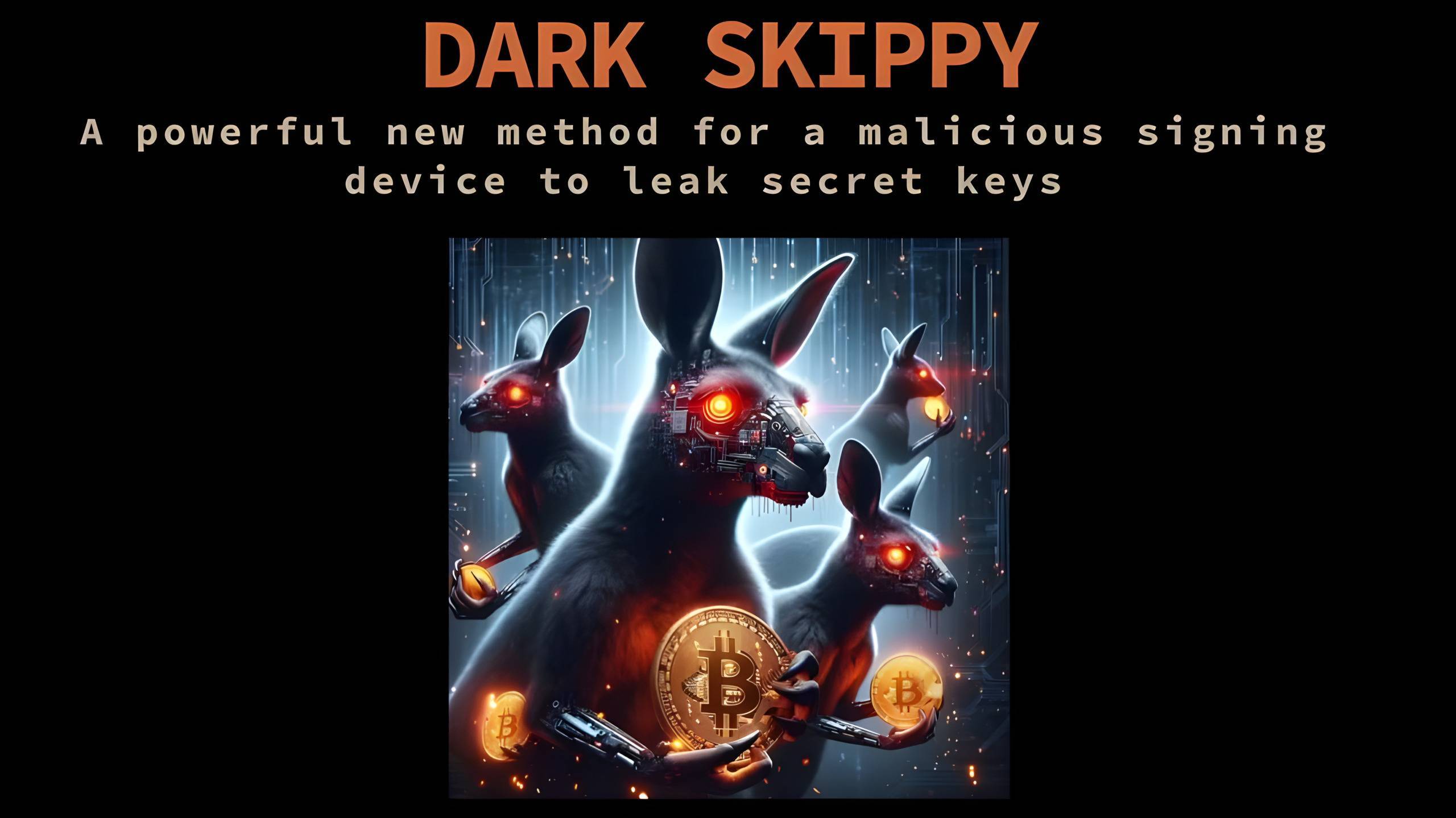 Phương Pháp Hack dark Skippy Mới Có Thể Đánh Cắp Private Key Ví Cứng Bitcoin