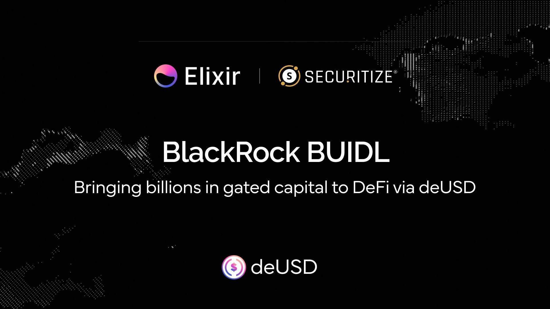 Quỹ Buidl Của Blackrock Hợp Tác Elixir Mở Đường Tích Hợp Defi