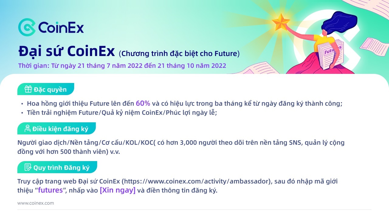 Quy Trình Đăng Ký Trở Thành Đại Sứ Của Sàn Giao Dịch Coinex