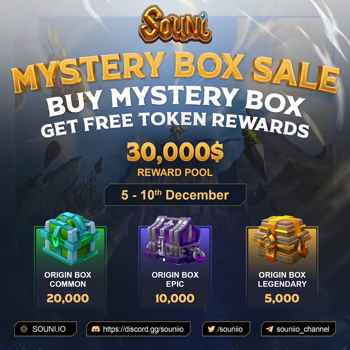 Souni Ra Mắt Sự Kiện Mystery Box Sale Và Thưởng Token Son Trị Giá 30000 Usd