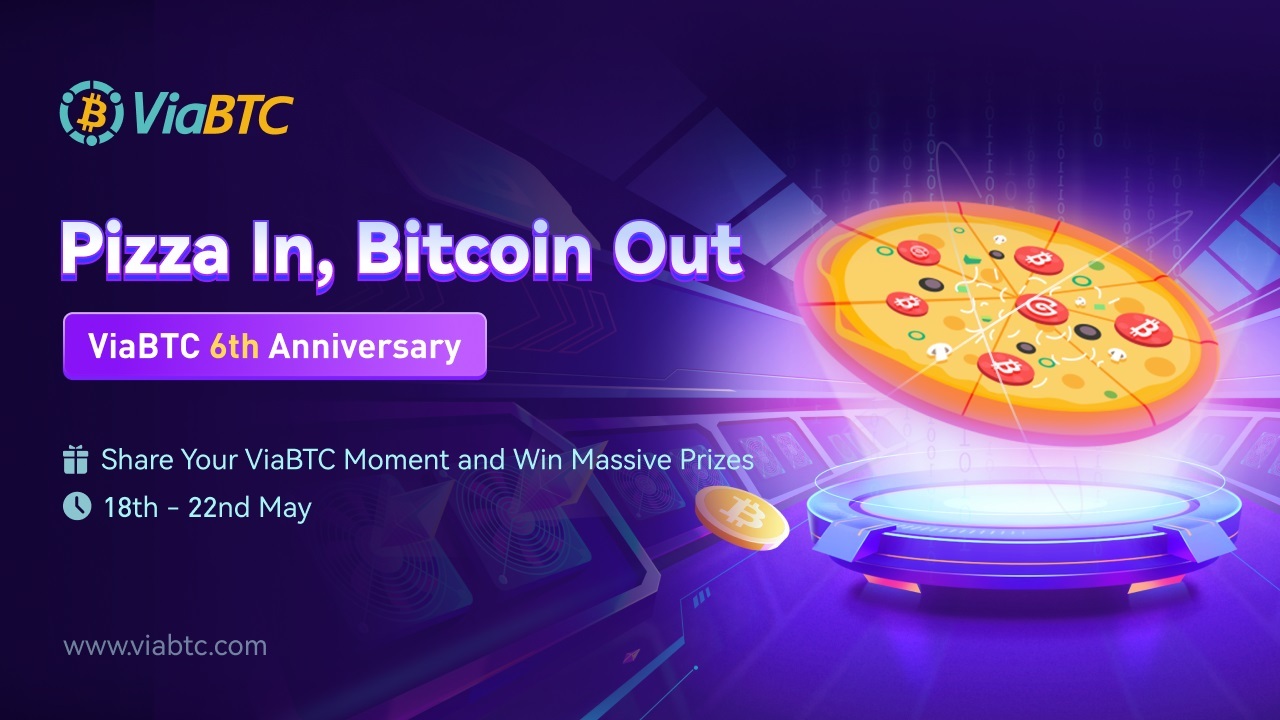 Viabtc Phát Động Sự Kiện pizza In Bitcoin Out Nhân Kỷ Niệm 6 Năm Thành Lập