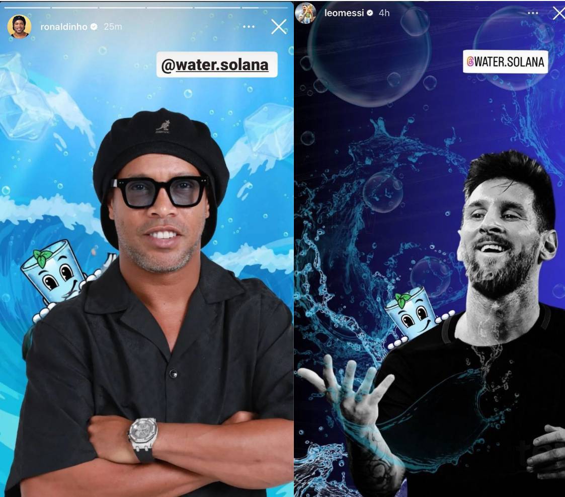 Water Coin Là Gì Tìm Hiểu Về Memecoin Được Messi Và Ronaldinho Shill Trên Instagram